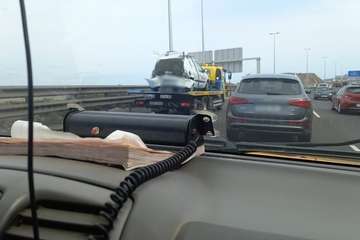 Accidente de tráfico en la GC-1 a la altura de Jinámar/TA.